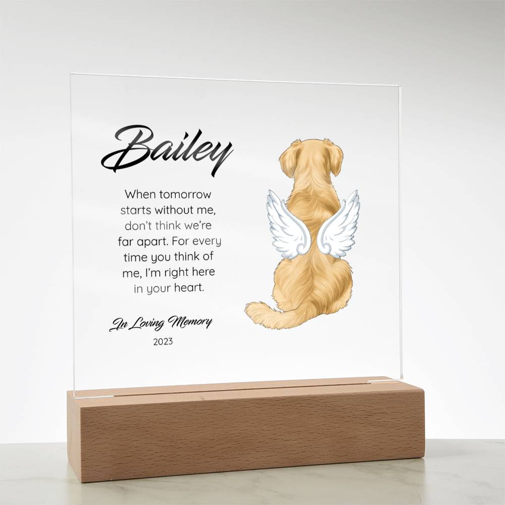 Golden Retriever - Memorial Acrylic