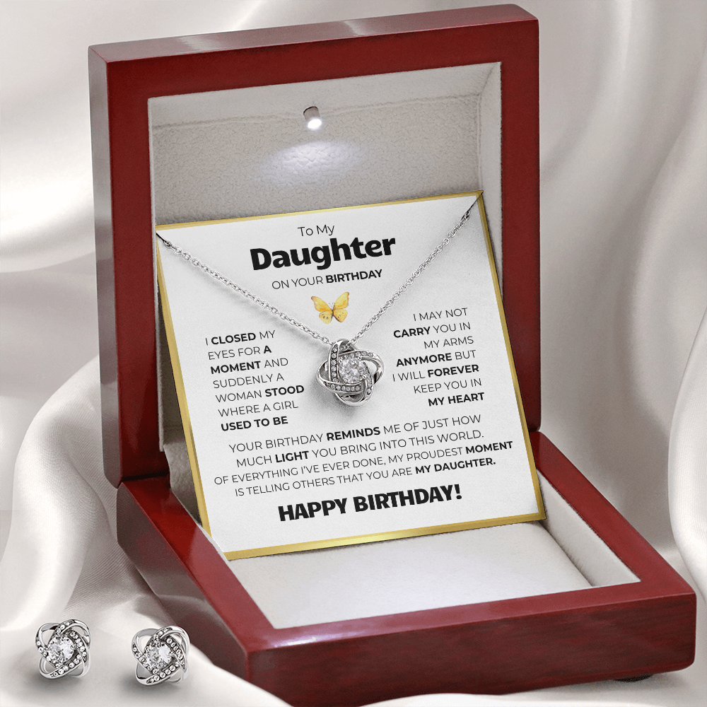 Birthday Butterfly (Necklace + Free Earrings + Gift Box)