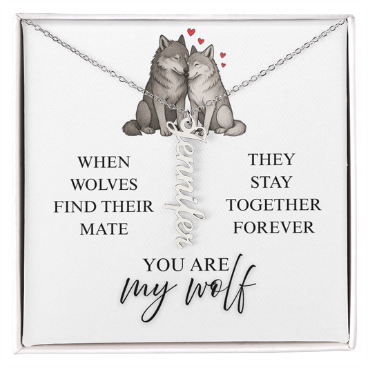 My Wolf - Personalized Name Necklace