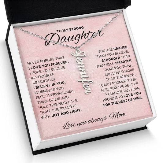My Strong Daughter - Hold this necklace tight
