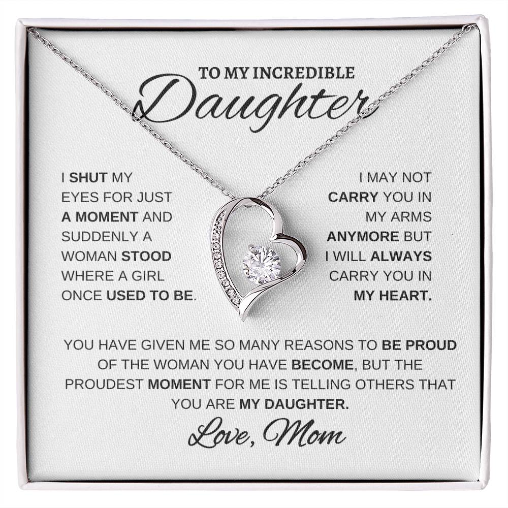 To My Daughter - Always carry you in my heart