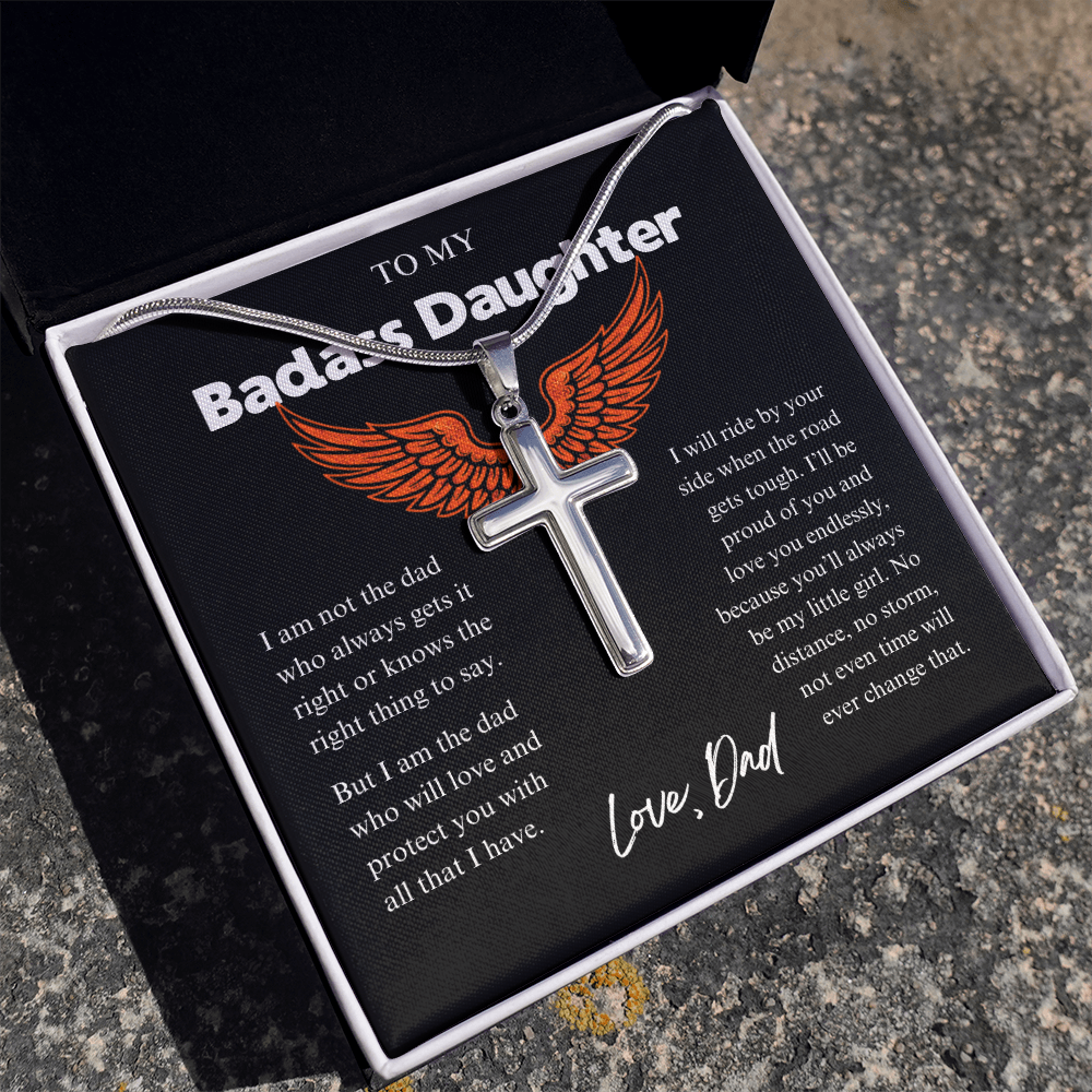 My Badass Daughter - Protect you Cross Gift Set