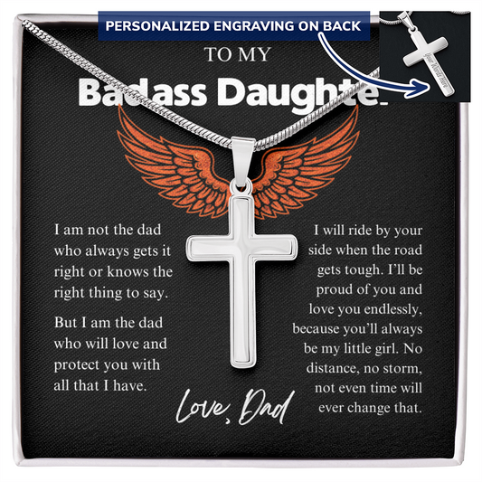My Badass Daughter - Protect you Cross Gift Set