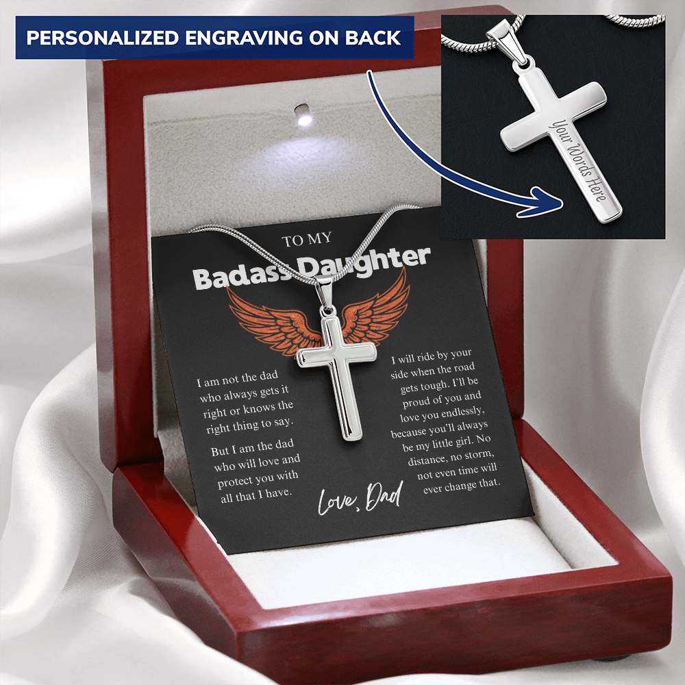My Badass Daughter - Protect you Cross Gift Set