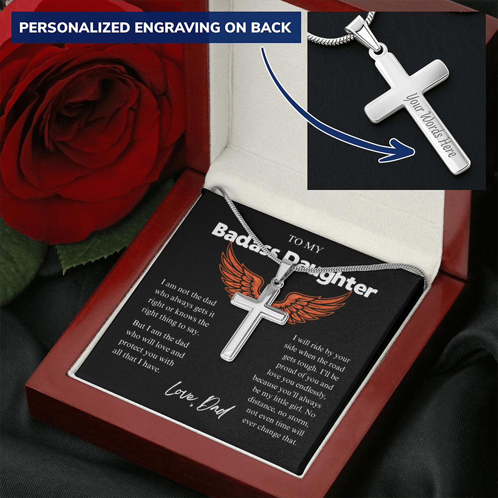 My Badass Daughter - Protect you Cross Gift Set