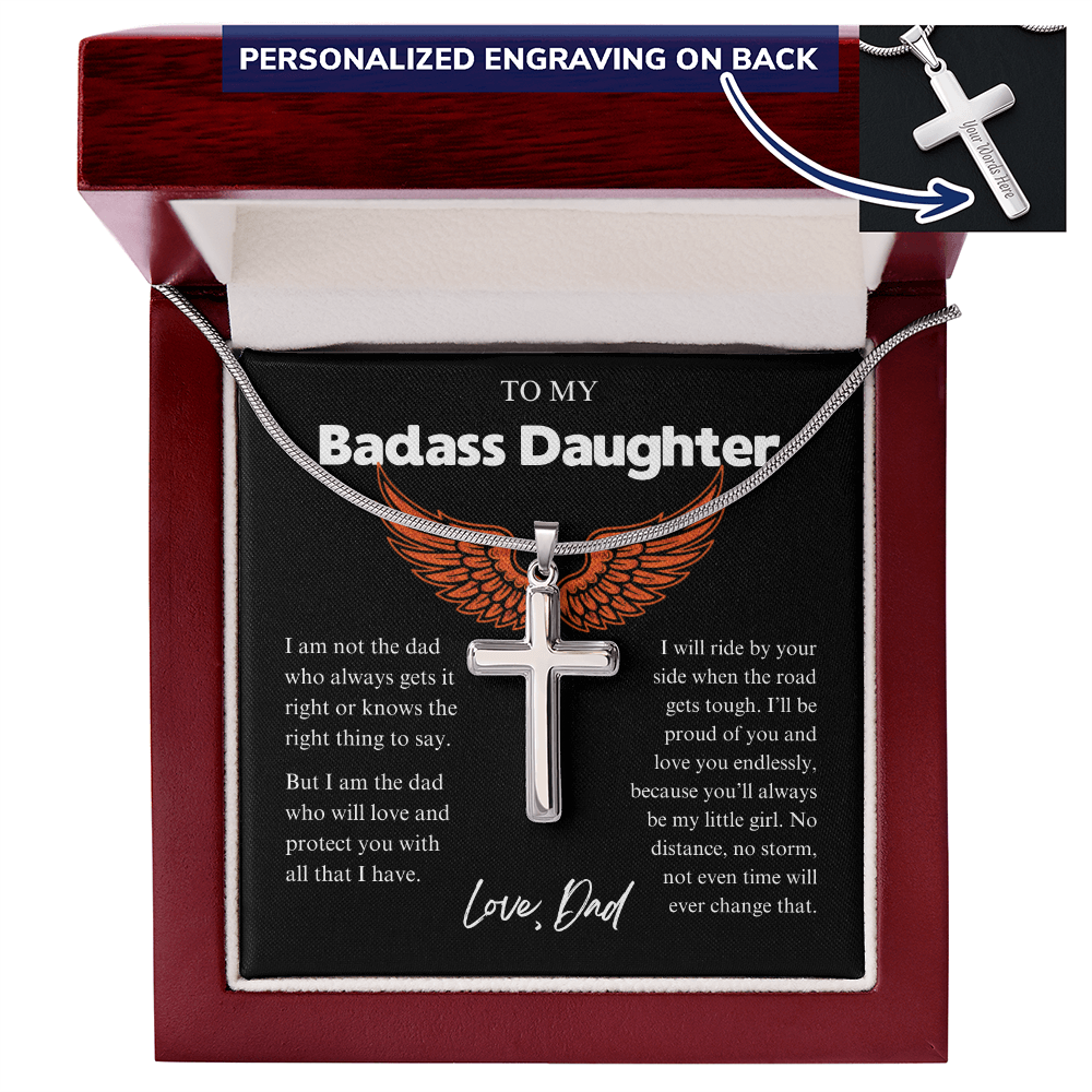 My Badass Daughter - Protect you Cross Gift Set