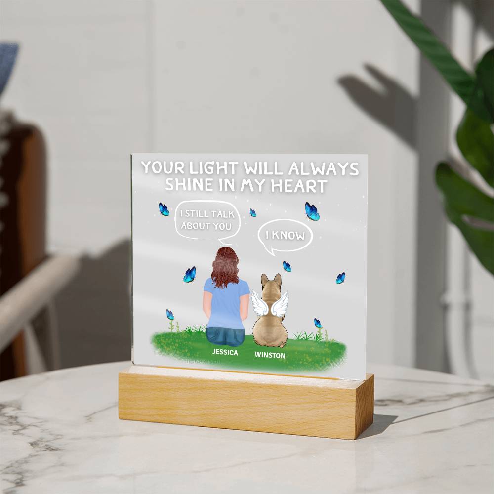 Frenchie - Memorial ClipArt Acrylic