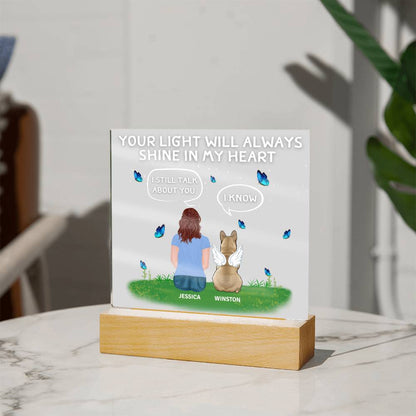 Frenchie - Memorial ClipArt Acrylic