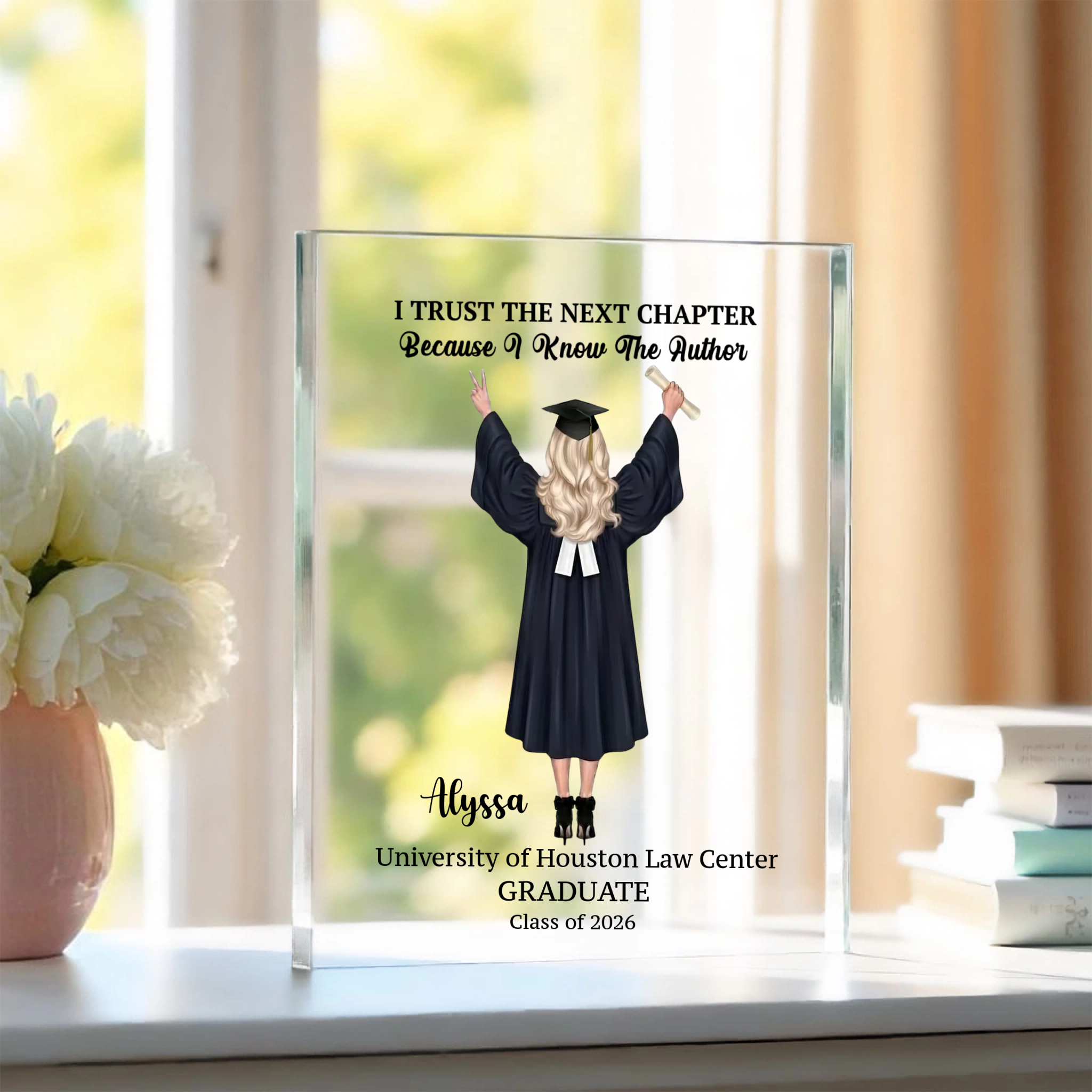 Printed Acrylic Block - Gift For Daughter Lawyer Graduate