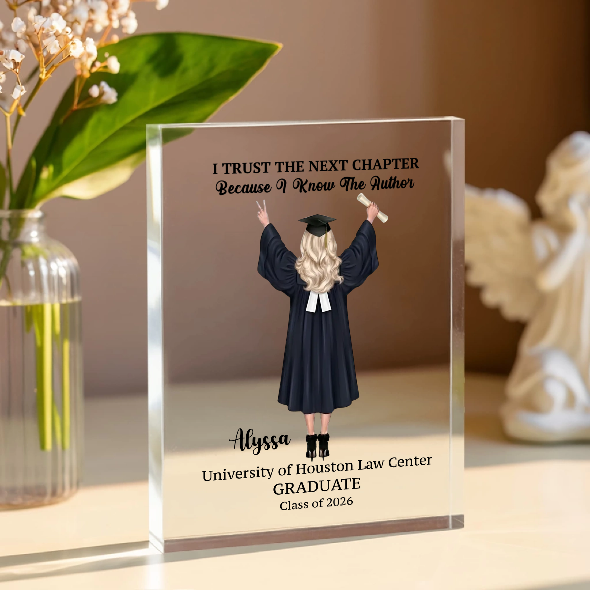 Printed Acrylic Block - Gift For Daughter Lawyer Graduate