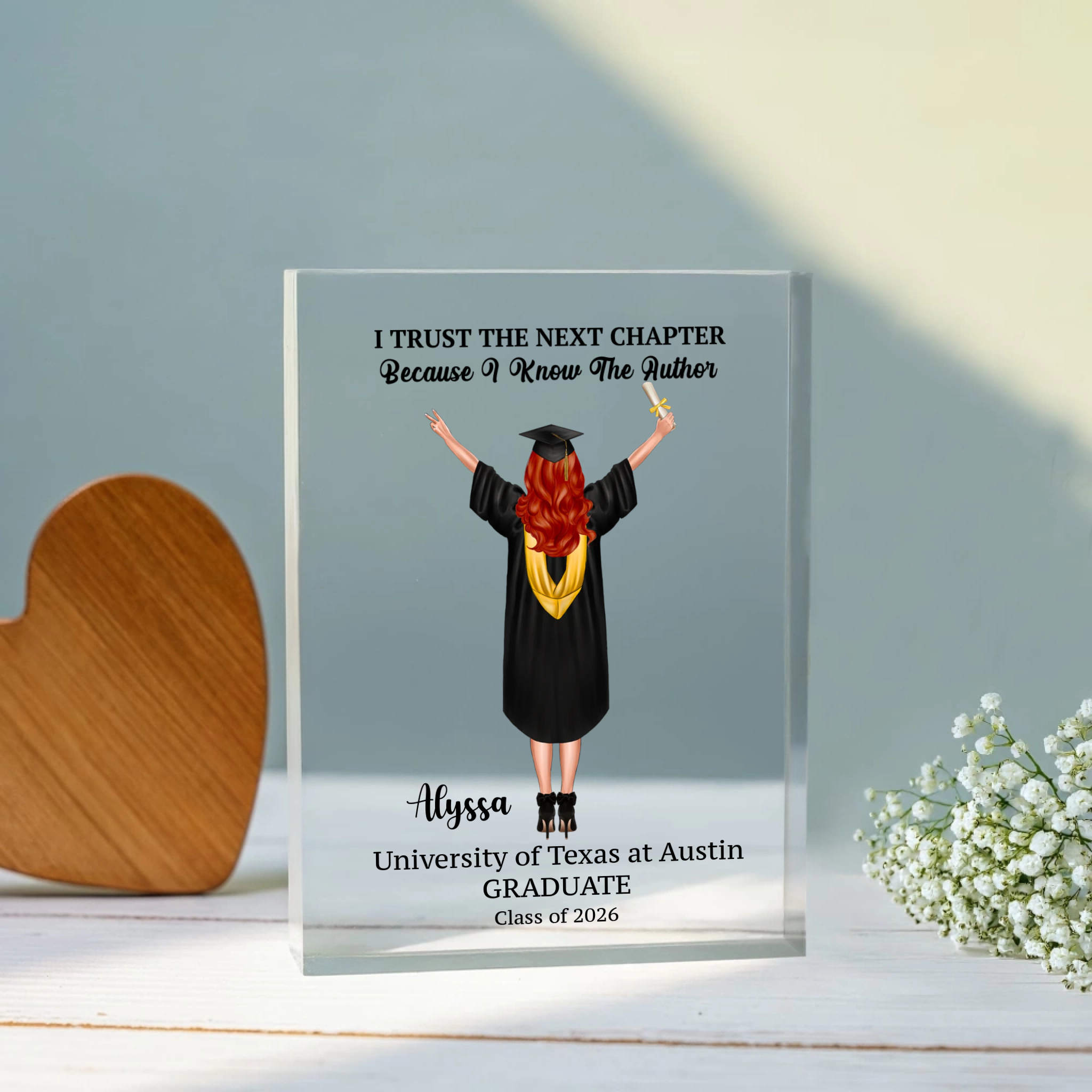 Printed Acrylic Block - Daughter Graduation  Gift