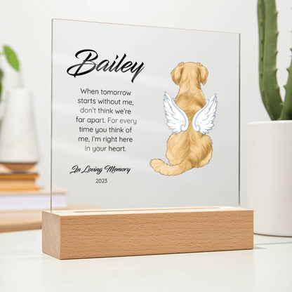 Golden Retriever - Memorial Acrylic