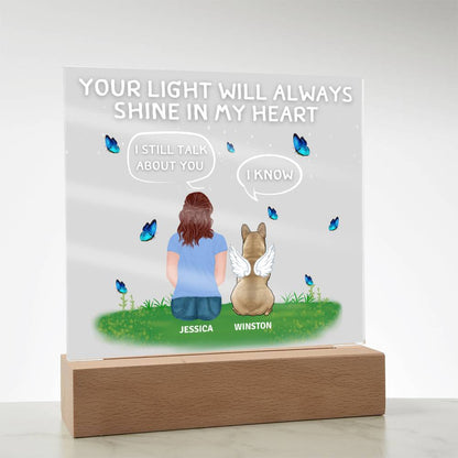 Frenchie - Memorial ClipArt Acrylic