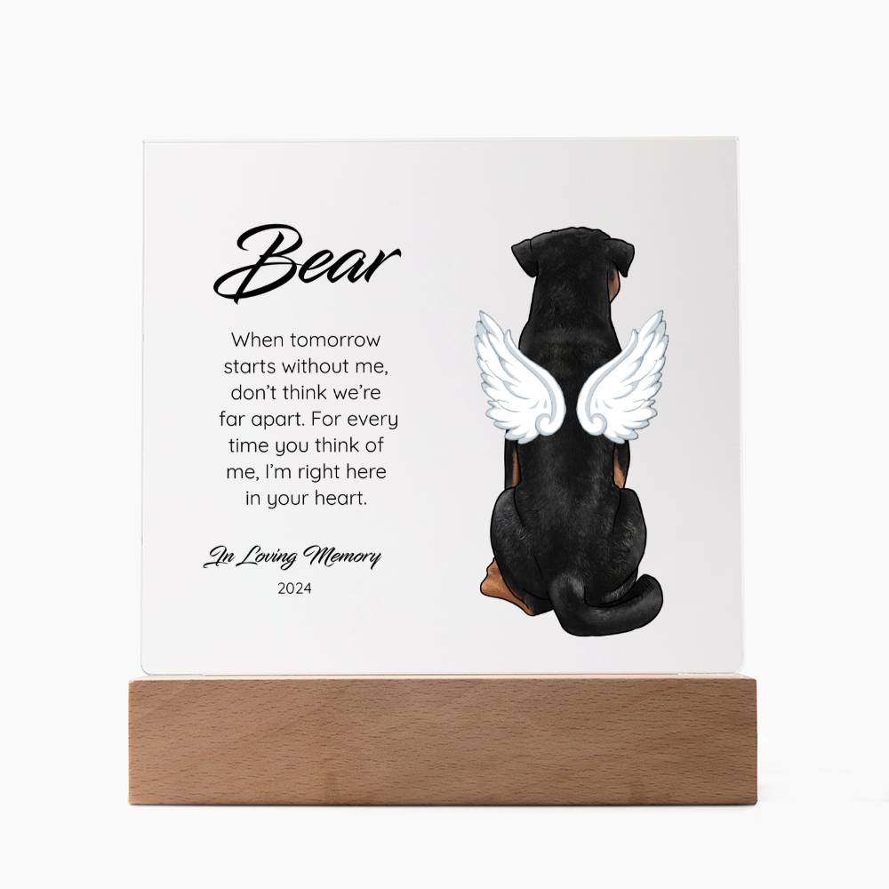 Rottweiler - Memorial Acrylic