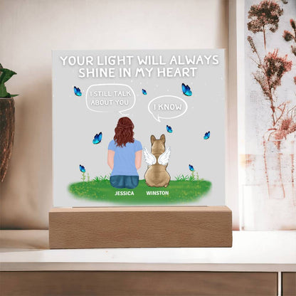 Frenchie - Memorial ClipArt Acrylic