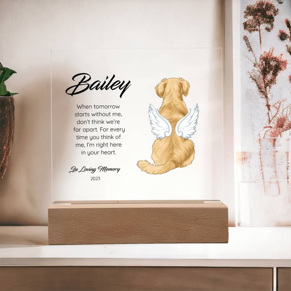 Golden Retriever - Memorial Acrylic