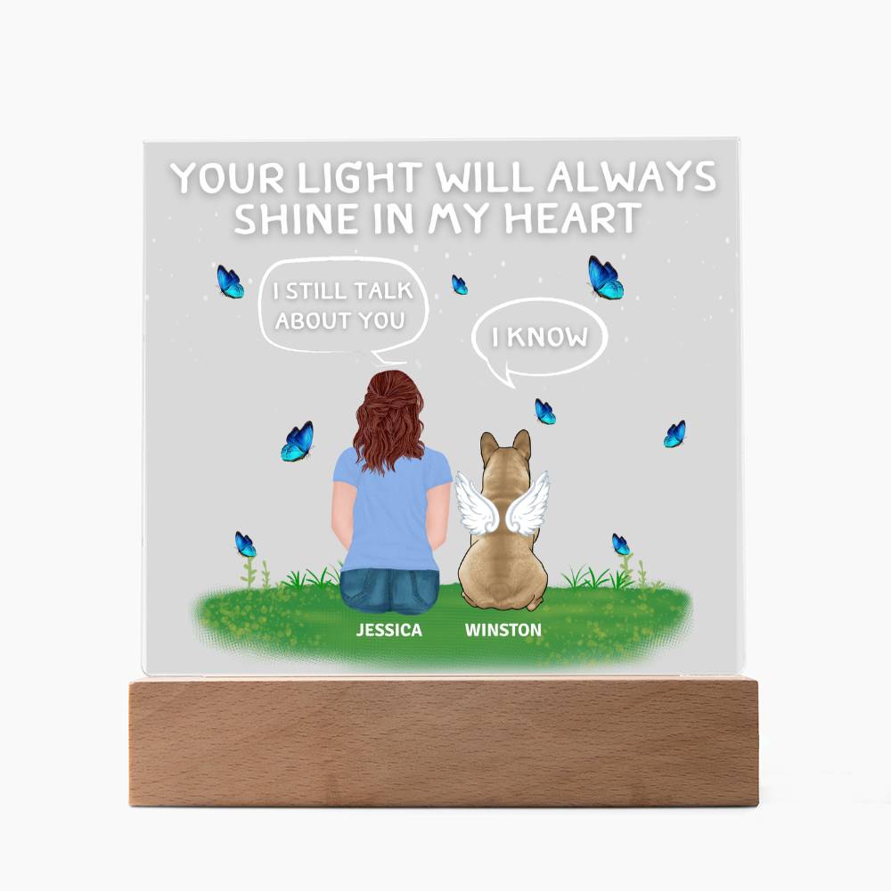 Frenchie - Memorial ClipArt Acrylic