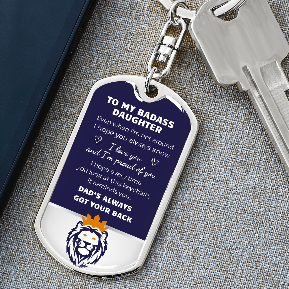 Badass Daughter - Keychain (limited time!)