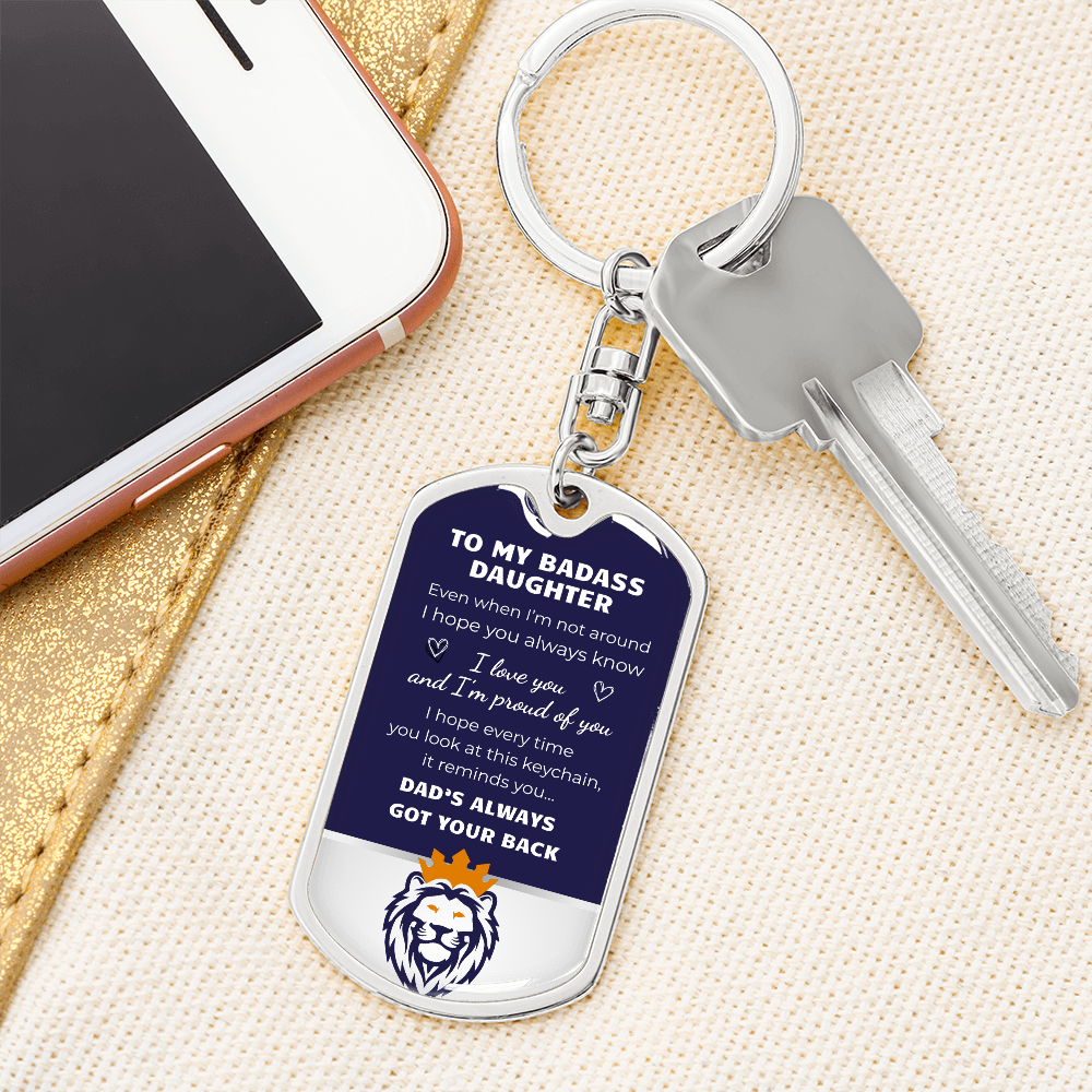 Badass Daughter - Keychain (limited time!)