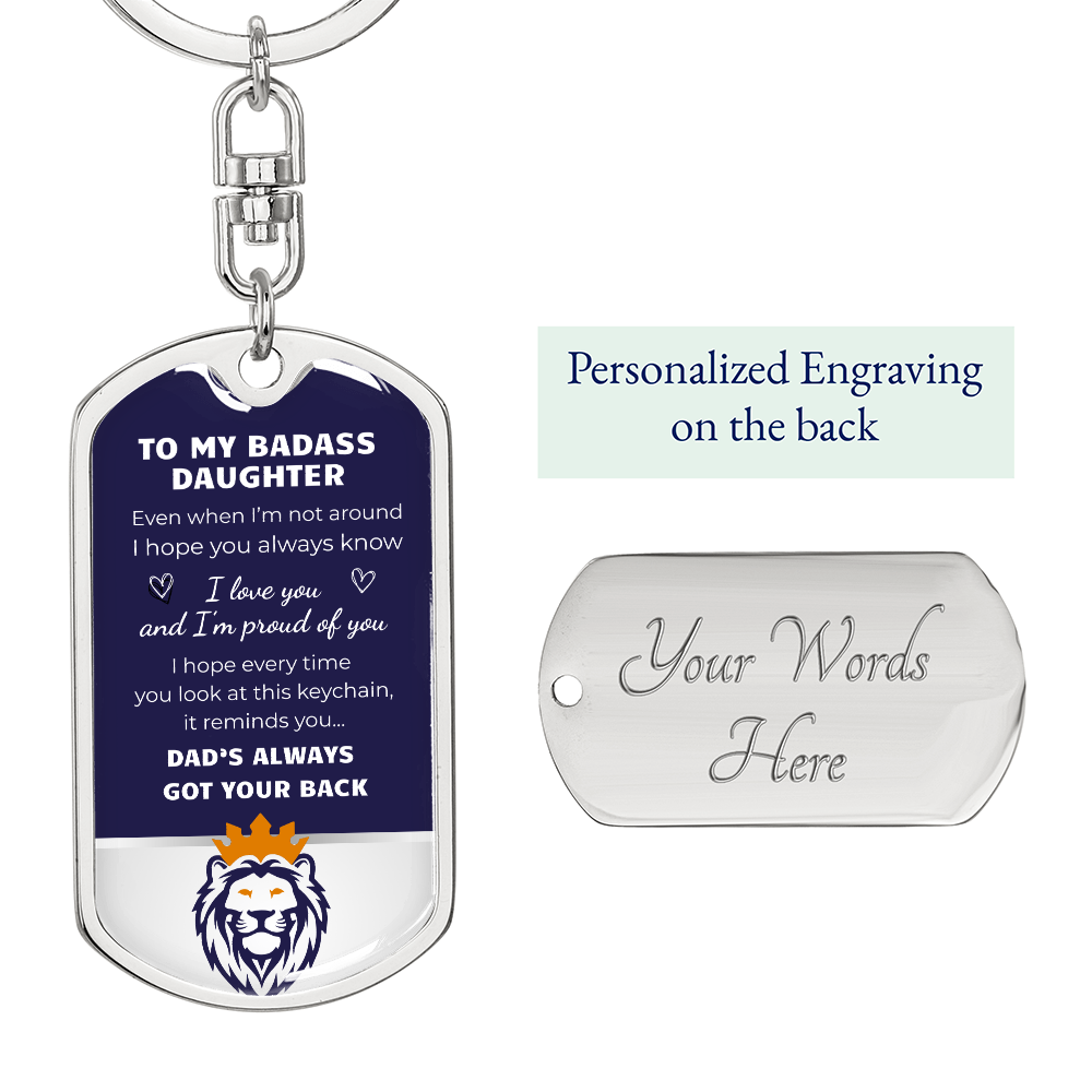 Badass Daughter - Keychain (limited time!)