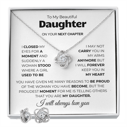 College Gift Set (Necklace + Free Earrings + Gift Box)