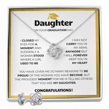 Graduation Gift Set (Necklace + Free Earrings + Gift Box)