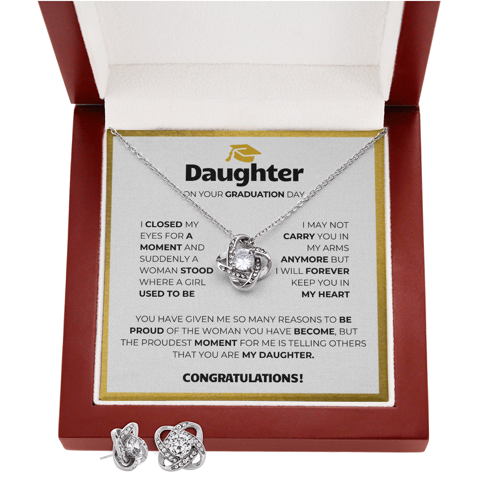 Graduation Gift Set (Necklace + Free Earrings + Gift Box)