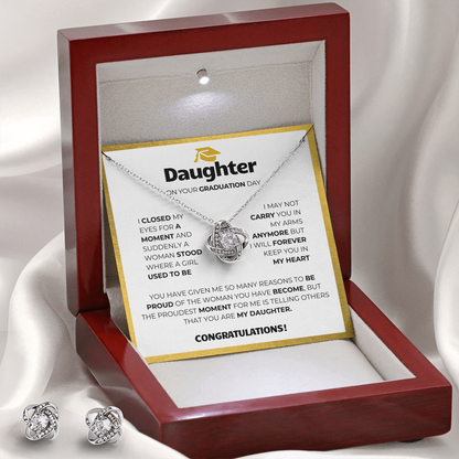 Graduation Gift Set (Necklace + Free Earrings + Gift Box)