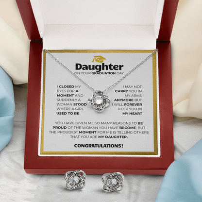Graduation Gift Set (Necklace + Free Earrings + Gift Box)