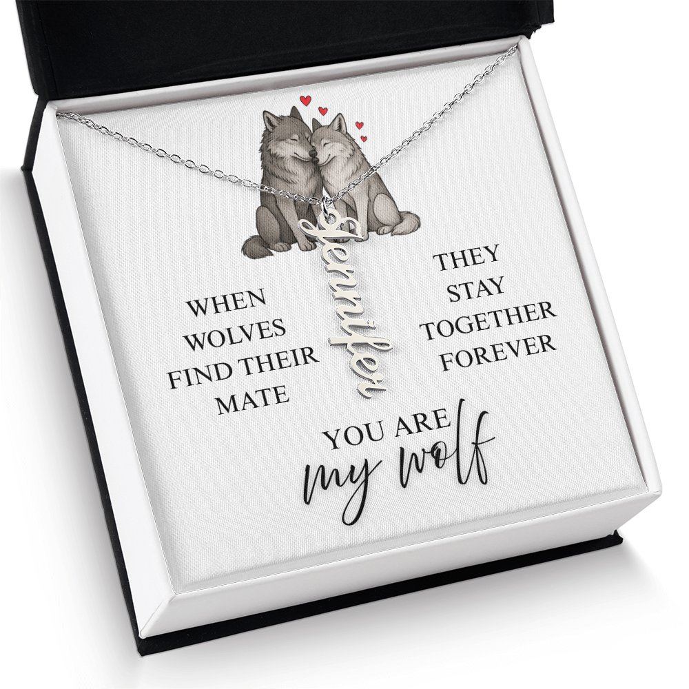 My Wolf - Personalized Name Necklace