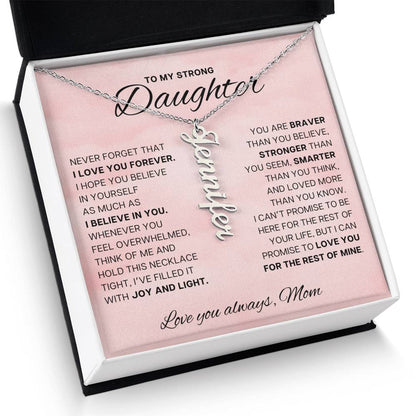 My Strong Daughter - Hold this necklace tight
