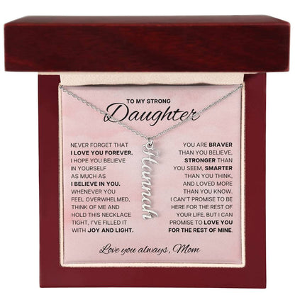 My Strong Daughter - Hold this necklace tight