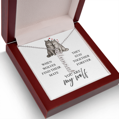 My Wolf - Personalized Name Necklace
