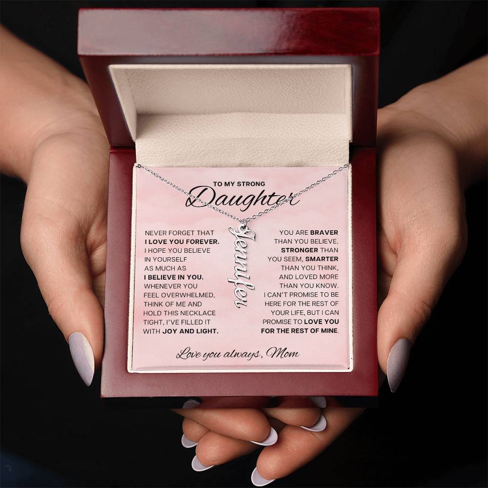 My Strong Daughter - Hold this necklace tight