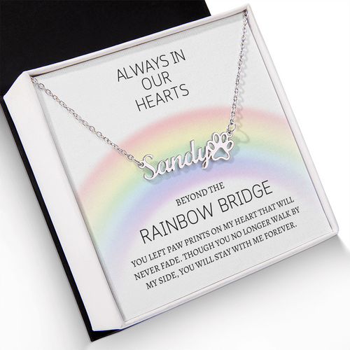 Always In Heart - Dog Name Necklace