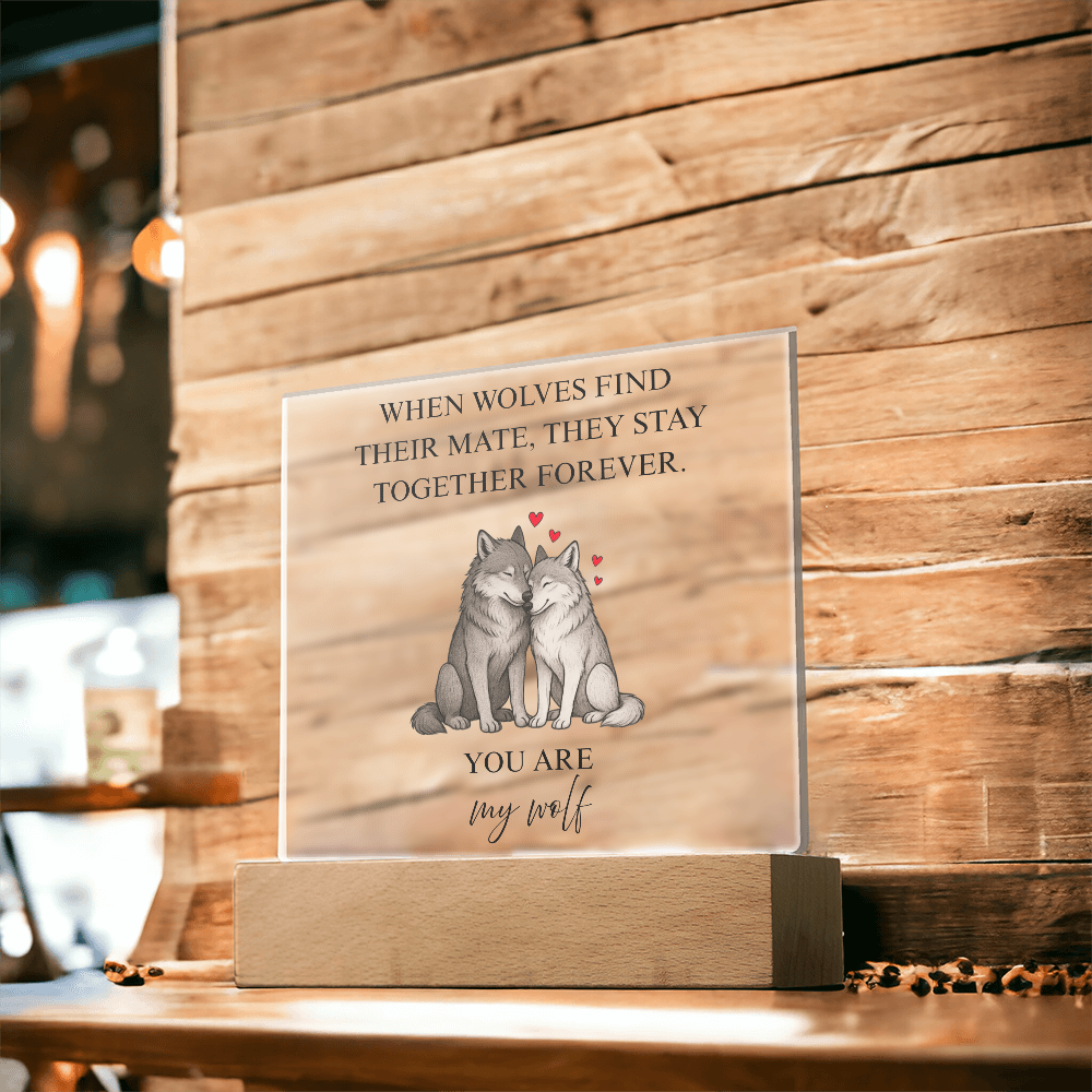 You Are My Wolf Acrylic Plaque