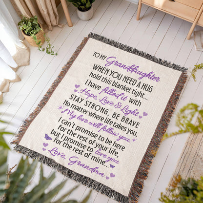 To My Granddaughter - When you need a hug