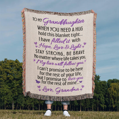 To My Granddaughter - When you need a hug