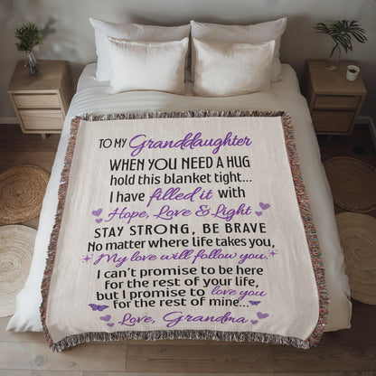 To My Granddaughter - When you need a hug
