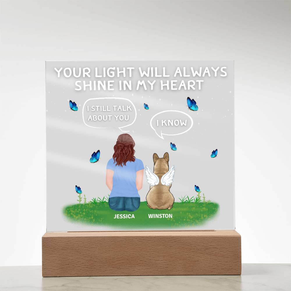 Frenchie - Memorial ClipArt Acrylic